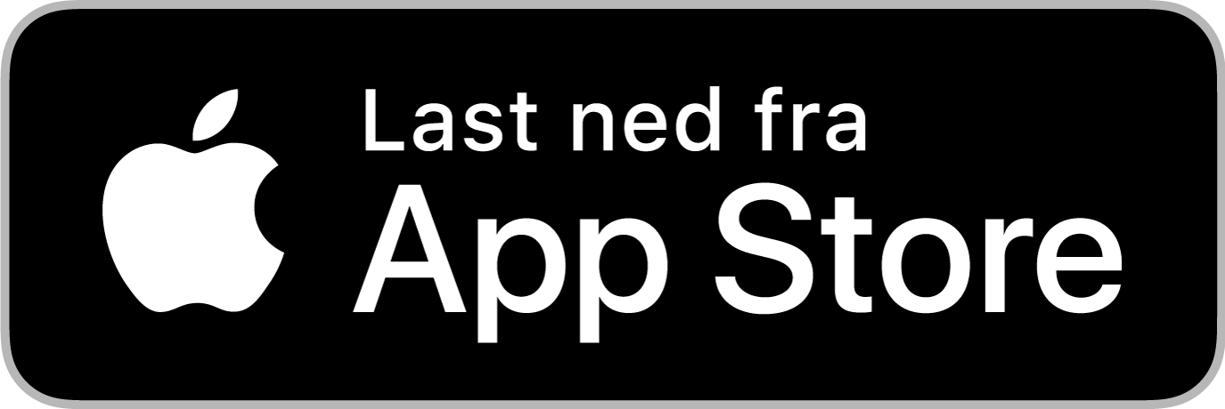 Last ned fra App Store - svart ikon
